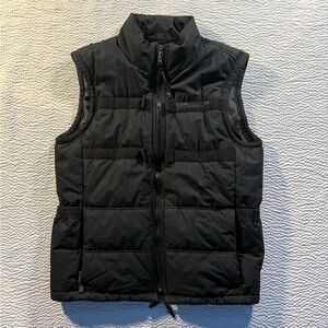 G-Star RAW Puffer Vest Black Mens Size Medium Full Zip Quilted Streetwear Y2K